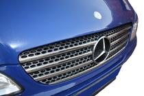 Mercedes Viano 2004–2014 Radiatora režģa uzlikas (7 daļas, nerūsējošais tērauds) Carmos - turku teras foto 1