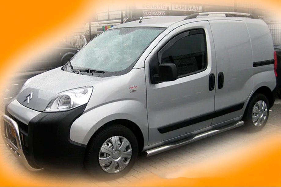 Fiat Fiorino/Qubo 2008–2024 Sānu caurules Ø70 (2 gab., nerūsējošais tērauds) Foto 2