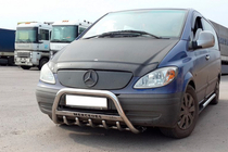 Mercedes Viano 2004–2014 Priekšējais aizsargstienis (bullbar) WT003/004 (nerūsējošais tērauds) foto 1