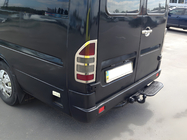 Mercedes Sprinter W901/902/903/904/905 1995–2006 Stop lukturu uzlikas (2 gab., nerūsējošais tērauds) OmsaLine - itāļu nerūsējošais tērauds foto 1