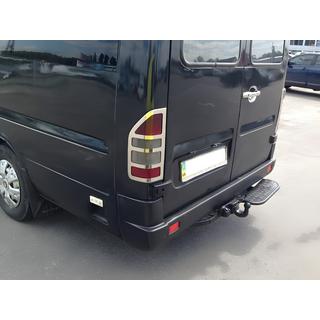 Stop lukturu uzlikas (2 gab., nerūsējošais tērauds) Mercedes Sprinter W901/902/903/904/905 1995–2006 foto 1
