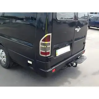 Stop lukturu uzlikas (2 gab., nerūsējošais tērauds) Mercedes Sprinter W901/902/903/904/905 1995–2006 foto 1
