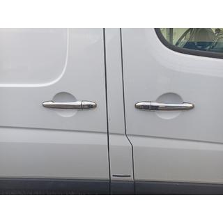Durvju rokturu uzlikas (4 gab., nerūsējošais tērauds) Mercedes Sprinter W906 2006–2018 foto 2