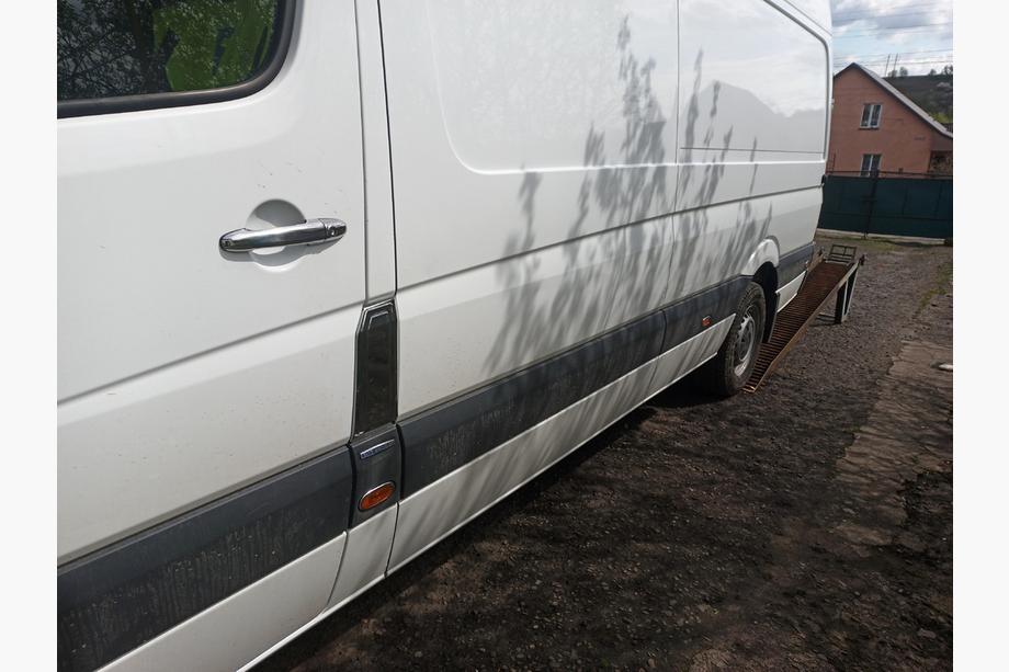 Mercedes Sprinter W906 2006–2018 Durvju rokturu uzlikas (4 gab., nerūsējošais tērauds) OmsaLine – itāļu nerūsējošais tērauds Foto 3