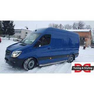 Sānu sliekšņi Premium (2 gab., nerūs.) Mercedes Sprinter W906 2006–2018 foto 4