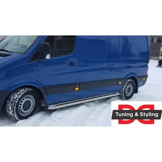 Sānu sliekšņi Premium (2 gab., nerūs.) Mercedes Sprinter W906 2006–2018 foto 3