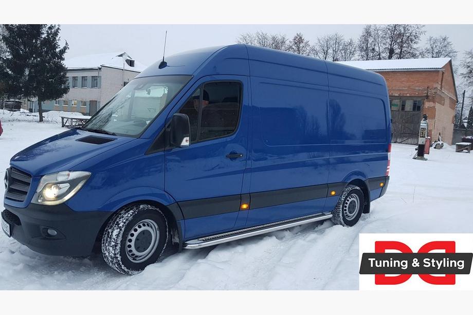 Mercedes Sprinter W906 2006–2018 Sānu sliekšņi Premium (2 gab., nerūs.) d70, vidējā riteņu bāze Foto 5
