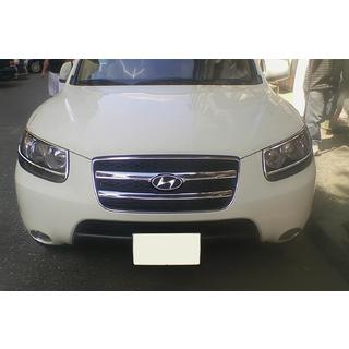 Radiatora režģa uzlika (2006-2010, 2 gab., nerūsējošais tērauds) Hyundai Santa Fe 2 2006–2012 foto 3