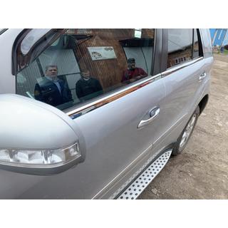 Ārējās logu apmales (4 gab., nerūsējošais tērauds) Mercedes ML W164 2005–2011 foto 2