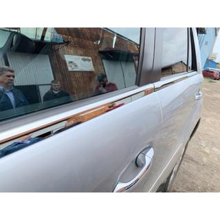 Ārējās logu apmales (4 gab., nerūsējošais tērauds) Mercedes ML W164 2005–2011 foto 3