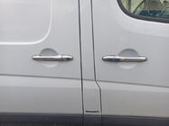 Volkswagen Crafter 2006–2016 Durvju rokturu uzlikas (4 gab., nerūsējošais tērauds) Carmos – turku nerūsējošais tērauds foto 4