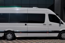 Volkswagen Crafter 2006–2016 Sānu aizsargcaurules (2 gab., nerūsējošais tērauds) Ø60, vidējā riteņu bāze foto 3