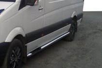 Volkswagen Crafter 2006–2016 Sānu aizsargcaurules (2 gab., nerūsējošais tērauds) Ø60, vidējā riteņu bāze foto 7