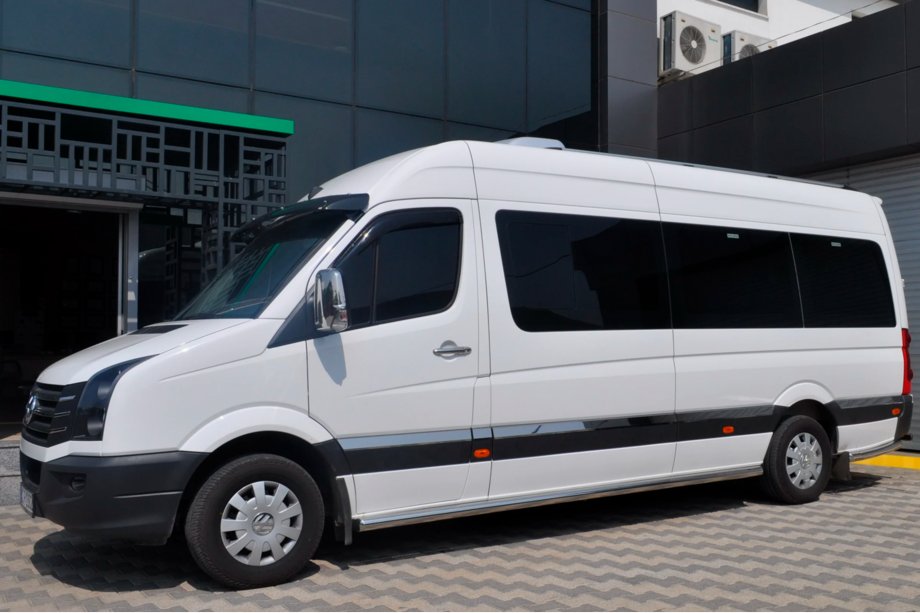 Volkswagen Crafter 2006–2016 Sānu aizsargcaurules (2 gab., nerūsējošais tērauds) Ø60, vidējā riteņu bāze Image