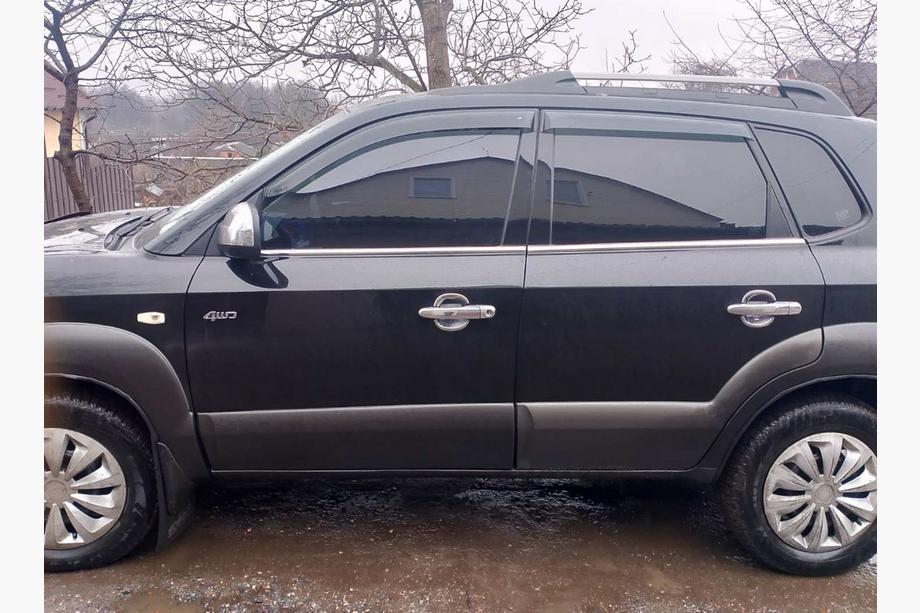 Hyundai Tucson JM 2004– Logu apdares līstes (4 gab., nerūsējošais tērauds) Image
