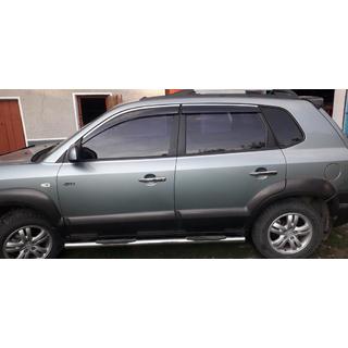 Durvju rokturu uzlikas (4 gab., nerūsējošais tērauds) Hyundai Tucson JM 2004– foto 4