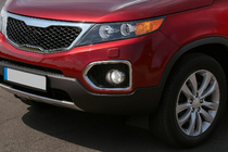 Kia Sorento II XM 2009–2014 Miglas lukturu ietvari 2010-2013 (2 gab., nerūsējošais tērauds) foto 1