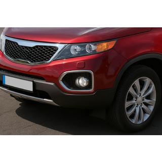 Miglas lukturu ietvari 2010-2013 (2 gab., nerūsējošais tērauds) Kia Sorento II XM 2009–2014 foto 1