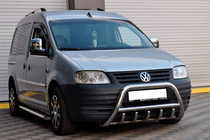 Volkswagen Caddy 2004–2010 Priekšējais bullbar WT003 (nerūsējošais tērauds) foto 3