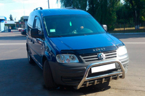 Volkswagen Caddy 2004–2010 Priekšējais bullbar WT003 (nerūsējošais tērauds) foto 4
