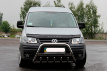Volkswagen Caddy 2004–2010 Priekšējais bullbar WT003 (nerūsējošais tērauds) foto 2