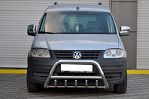 Volkswagen Caddy 2004–2010 Priekšējais bullbar WT003 (nerūsējošais tērauds) foto 8