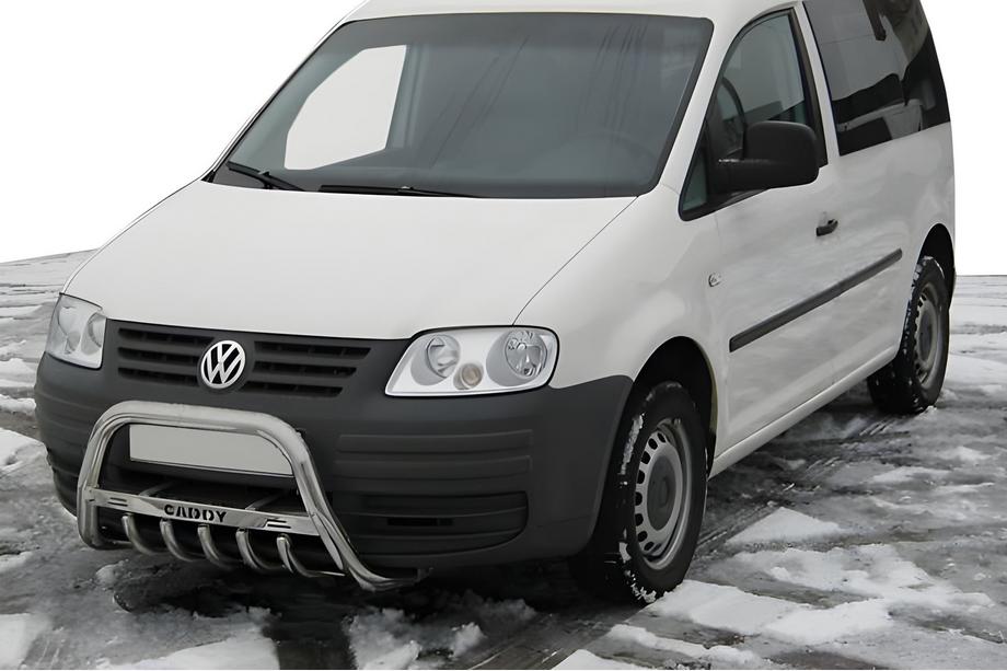 Volkswagen Caddy 2004–2010 Priekšējais bullbar WT003 (nerūsējošais tērauds) Image
