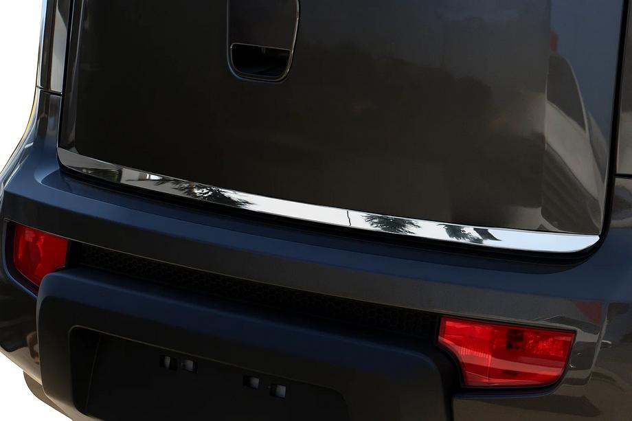 Kia Soul I 2008–2013 Bagāžnieka malas uzlika (nerūsējošā tērauda) OmsaLine – itāļu nerūsējošais tērauds Image