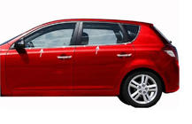 Kia Ceed 2007–2012 Logu apmales (4 gab., nerūsējošais tērauds) foto 1