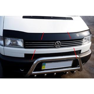 Restes uzlikas taisnam motora pārsegam (8 gab., nerūsējošais tērauds) Volkswagen T4 Transporter 1990–2003 foto 1
