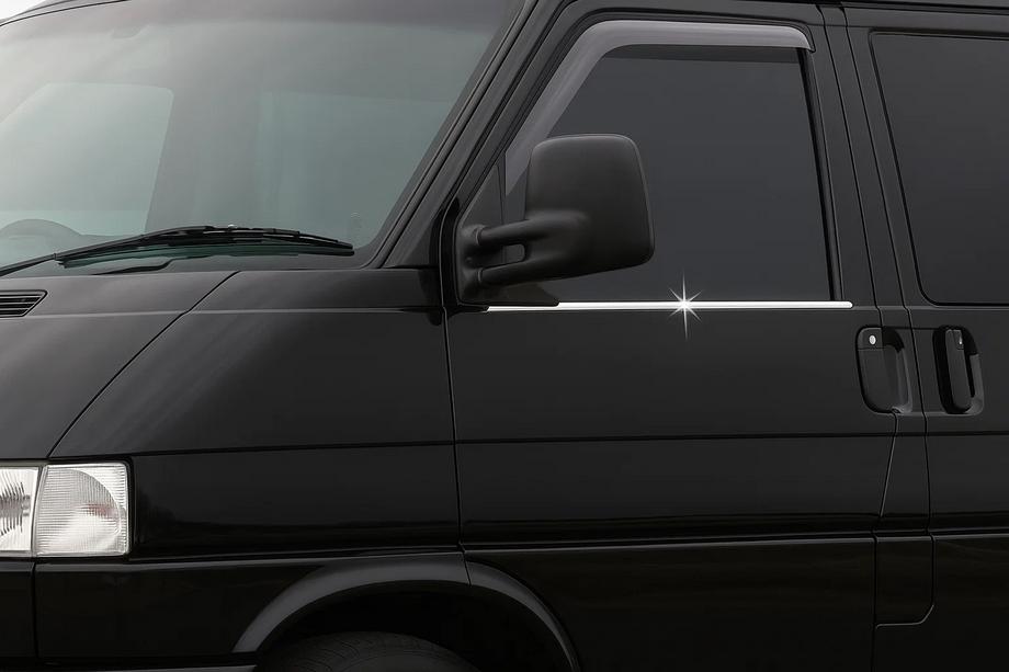 Volkswagen T4 Caravelle/Multivan 1990–2003 Logu moldingi (2 gab., no nerūsējošā tērauda) Omsa - Itāļu nerūsējošais tērauds Image