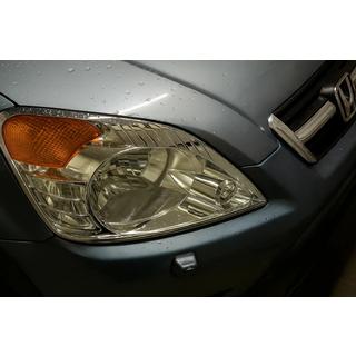 Hromētas priekšējo lukturu uzlikas (2 gab., plastmasa)