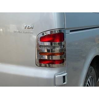Aizmugurējo lukturu uzlikas no nerūsējošā tērauda (2 gab.) Volkswagen T5 Transporter 2003–2010 foto 2