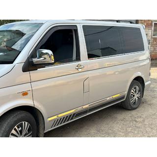 Logu apdares līstes (2 gab., nerūsējošais tērauds) Volkswagen T5 Transporter 2003–2010 foto 4