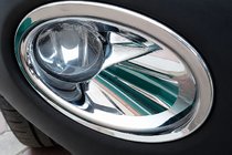 Nissan Qashqai 2010–2014 Miglas lukturu apmales ar iedobi (2 gab., plastmasa) foto 4