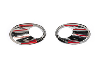 Nissan Qashqai 2010–2014 Miglas lukturu apmales ar iedobi (2 gab., plastmasa) foto 7
