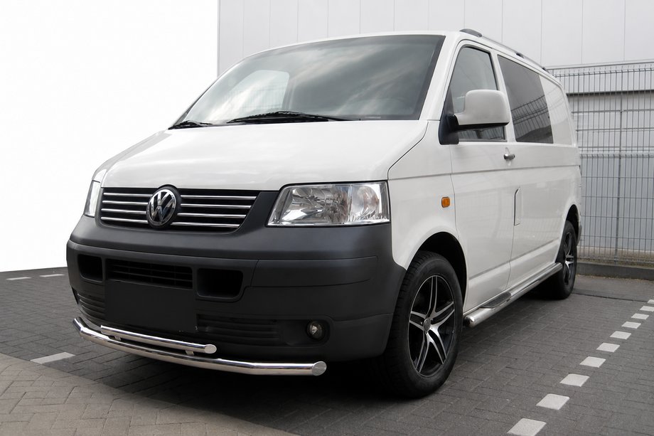 Volkswagen T5 Transporter 2003–2010 Priekšējais aizsargstienis ST014 (nerūsējošais tērauds) 60 x 60 mm Image