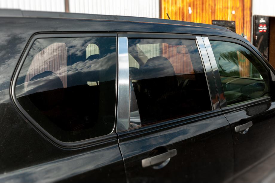 Nissan X-trail T31 2007–2014 Durvju statņu moldingi (8 gab., nerūsējošais tērauds) Foto 3