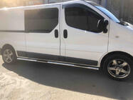 Nissan Primastar 2002–2014 Sānu caurules (2 gab., nerūsējošais tērauds) 60 mm, garā riteņu bāze foto 4