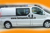 Nissan Primastar 2002–2014 Sānu caurules (2 gab., nerūsējošais tērauds) 60 mm, garā riteņu bāze foto 5