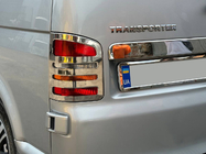 Volkswagen T5 Multivan 2003–2010 Aizmugurējo lukturu uzlikas (2 gab., nerūsējošais tērauds) 2 durvīm, OmsaLine – itāļu nerūsējošais tērauds foto 1