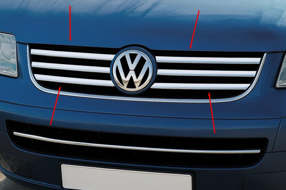 Volkswagen T5 Multivan 2003–2010 Radiatora restes uzlikas (6 gab., nerūsējošais tērauds) Image