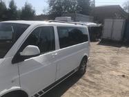 Volkswagen T5 Multivan 2003–2010 Melni jumta relingi Garā bāze, plastmasas balsti foto 9