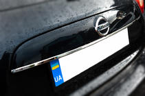Nissan Juke 2010–2019 Hroma līste virs numura zīmes (nerūsējošais tērauds) OmsaLine – itāļu nerūsējošais tērauds foto 2