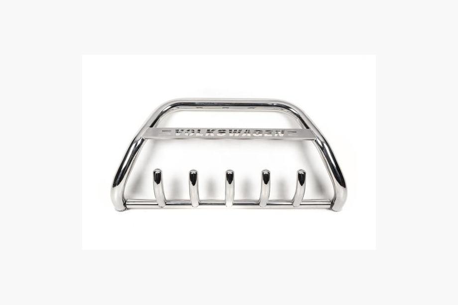 Volkswagen T5 Caravelle 2004–2010 Priekšējais bullbar WT003 (nerūsējošais tērauds) 50 mm, bez uzraksta Foto 2