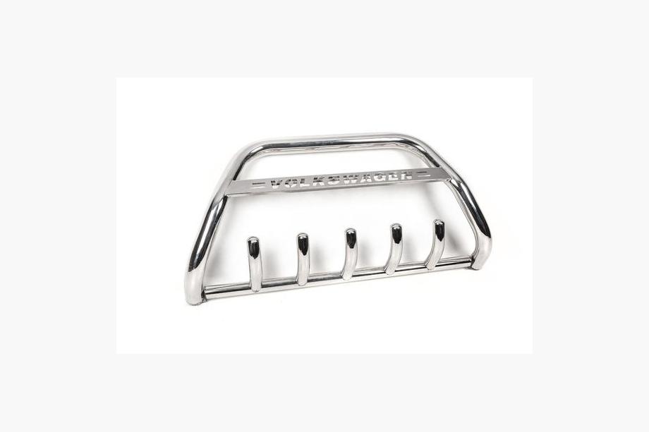 Volkswagen T5 Caravelle 2004–2010 Priekšējais bullbar WT003 (nerūsējošais tērauds) 50 mm, bez uzraksta Foto 7
