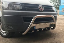 Volkswagen T5 2010–2015 Priekšējais bullbar WT003 (nerūsējošais tērauds) foto 1