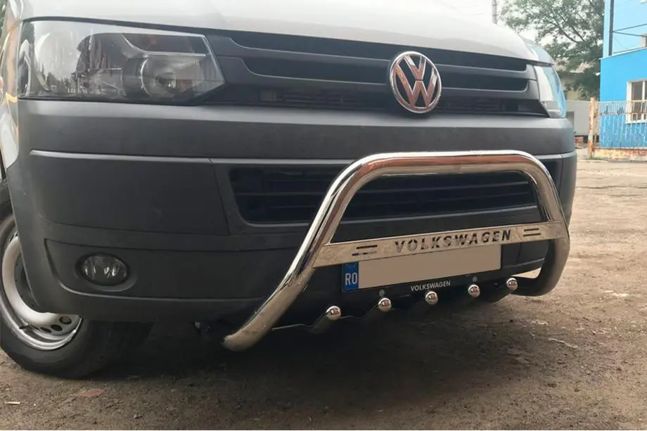 Volkswagen T5 2010–2015 Priekšējais bullbar WT003 (nerūsējošais tērauds) Image