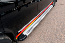 Volkswagen T5 2010–2015 Sānu sliekšņi Maya V2 (2 gab., alumīnijs) Garā riteņu bāze foto 4