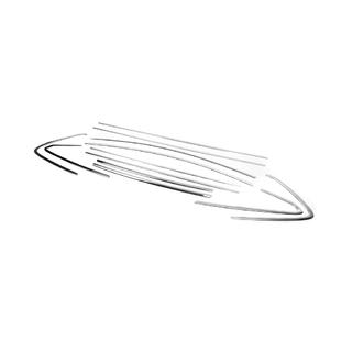 Pilns logu apmales komplekts (HB, 12 gab., nerūsējošais tērauds) Opel Astra J 2009–2015 foto 3